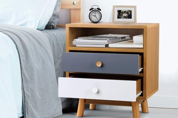 Minimalist bedside table decor