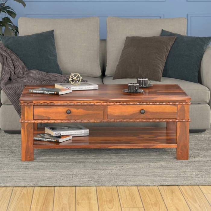 Glam coffee table decor