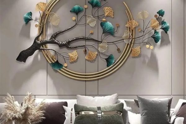 Metal wall decor living room