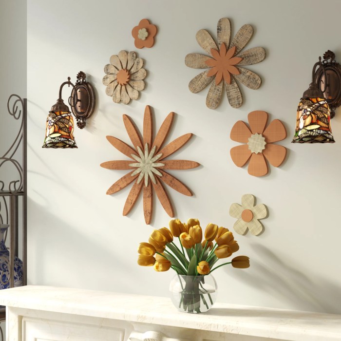 Wall decor ideas with flowers