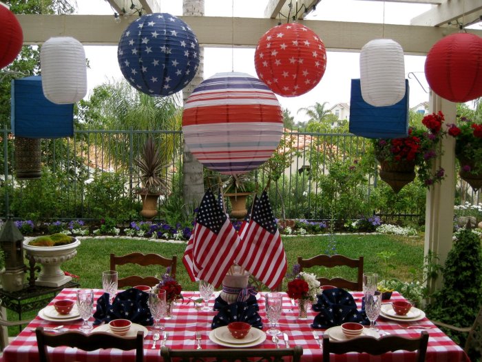 4th of july table decor