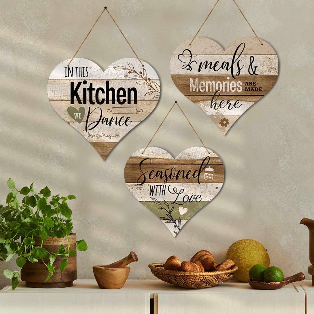 Wood hanging wall decor