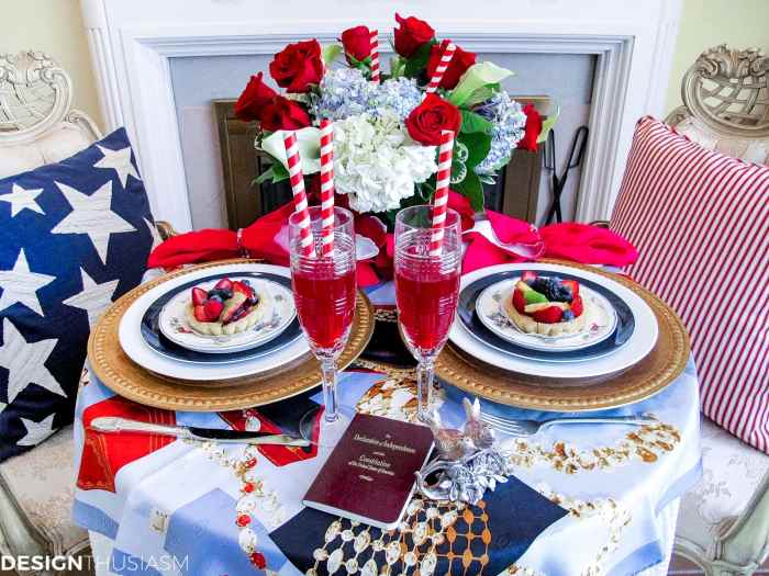 4th of july table decor