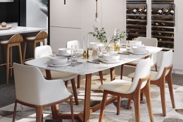 Modern dining table decor