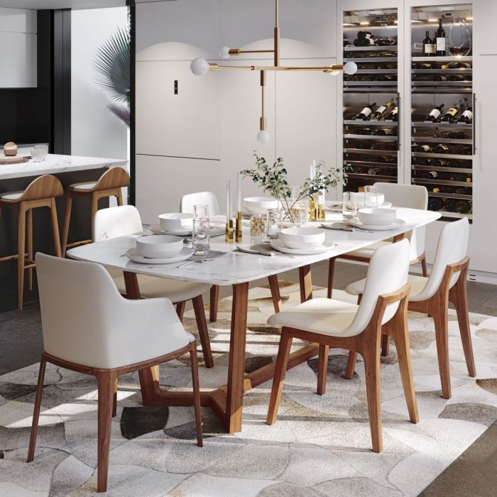 Modern dining table decor