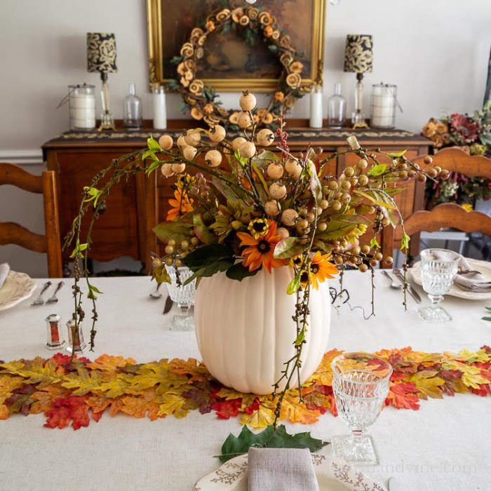 Thanksgiving table decor diy