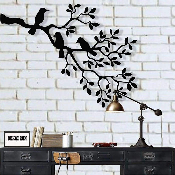 Flying birds wall decor