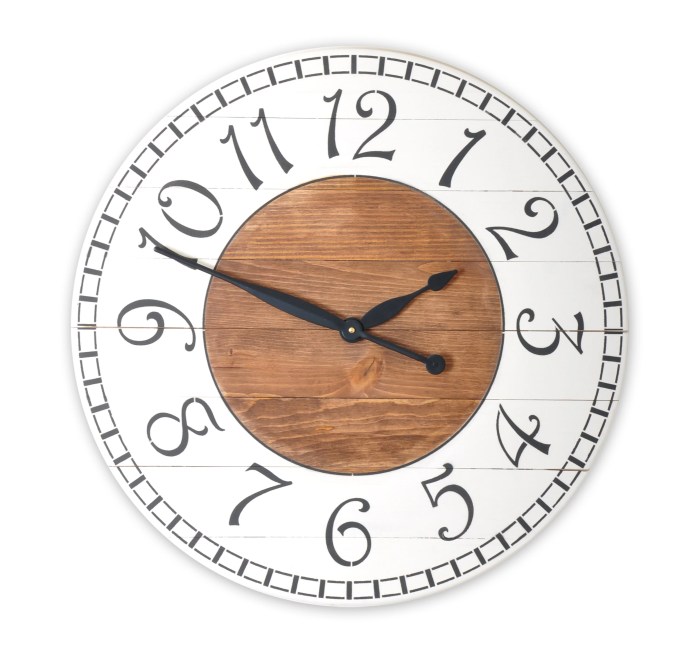 Farmhouse wall clock decor ideas