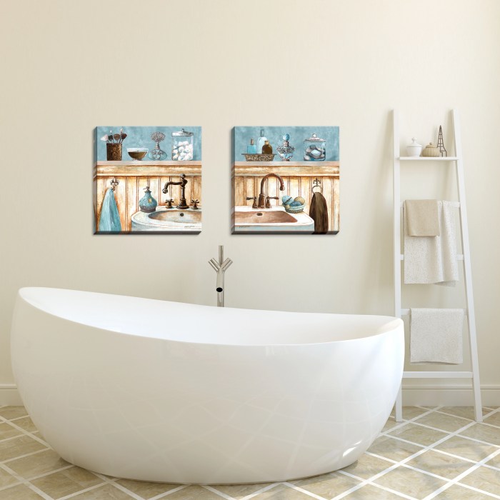 Wall art and decor for bathrooms