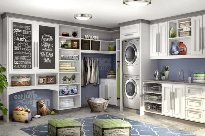 Modern laundry room wall decor