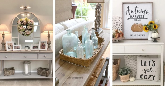 Ideas for console table decor