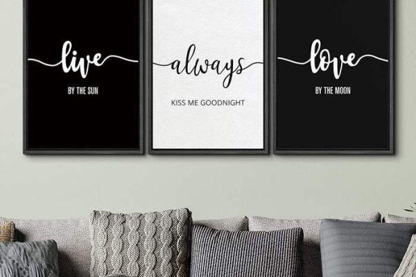 Wall decor quotes on canvas