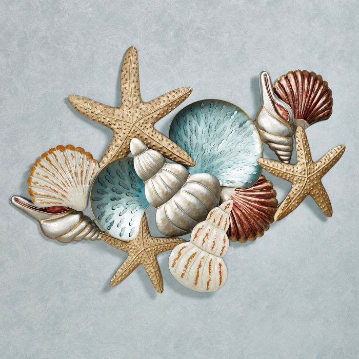 Coastal metal wall decor