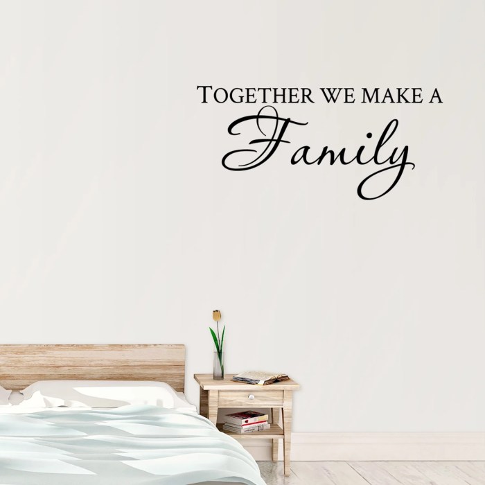 Sticker quotes wall decor