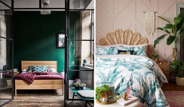 Bedroom decor for green walls