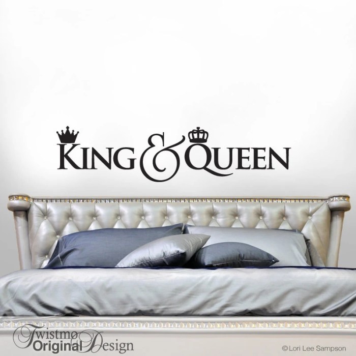 King queen wall decor