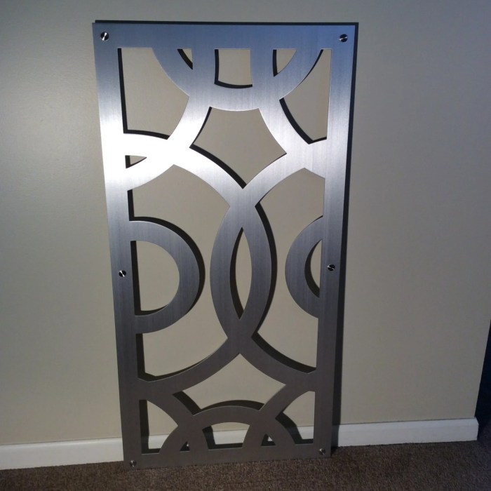 Extra large metal wall decor