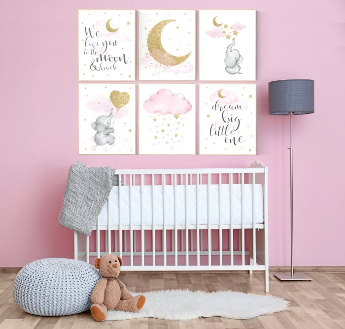 Nursery wall art decor