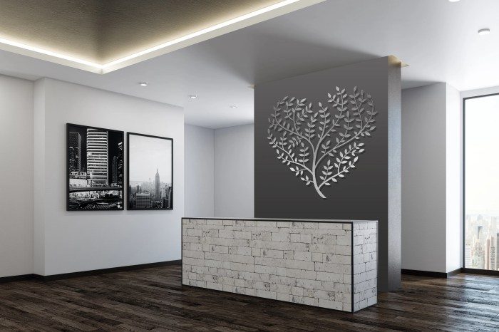 Extra large metal wall decor