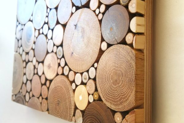 Wood hanging wall decor