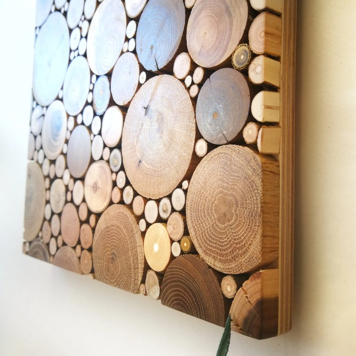 Wood hanging wall decor