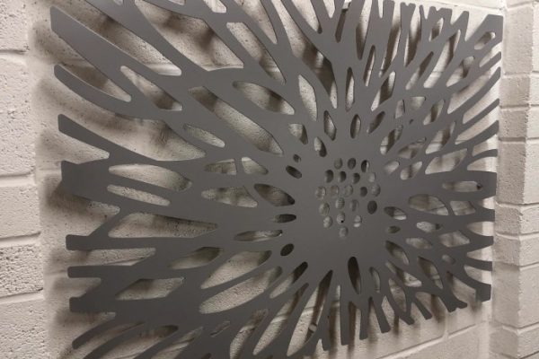 Laser cut metal wall decorative