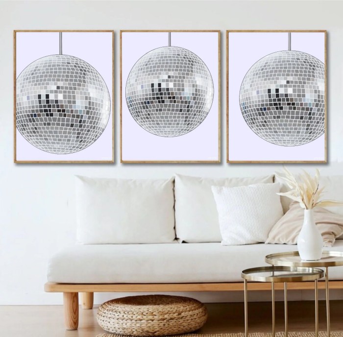 Disco ball wall decor