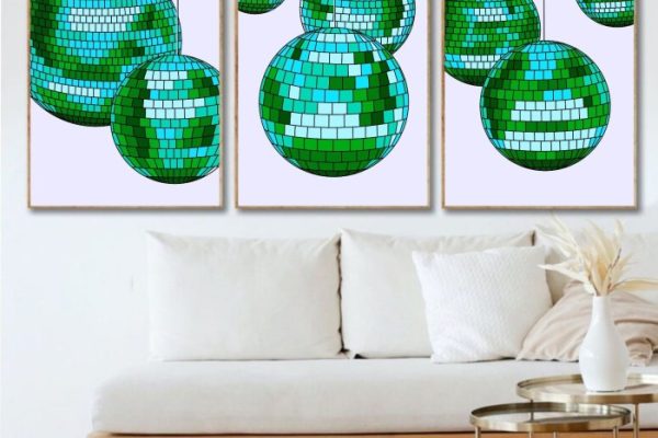 Disco ball wall decor