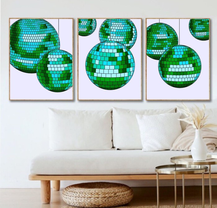 Disco ball wall decor