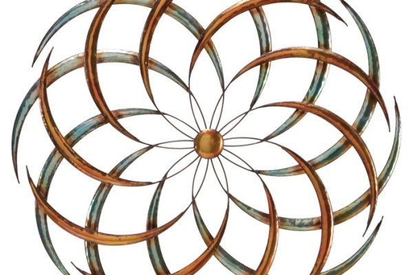 Large metal circle wall decor