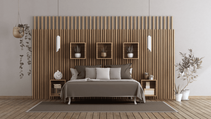 Pleated cushioned wall decor 2 panel