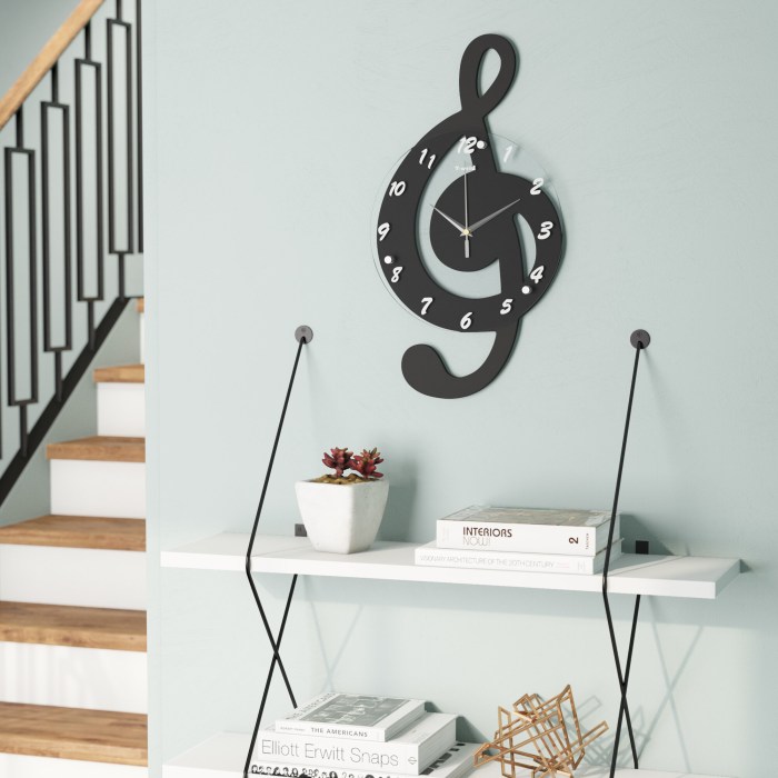 Musical notes wall decor