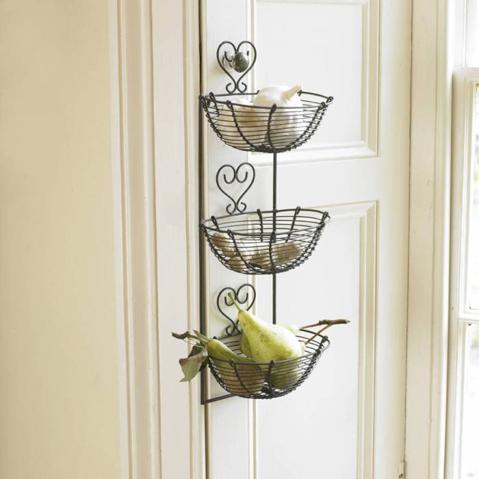 Wall basket decor set of 3