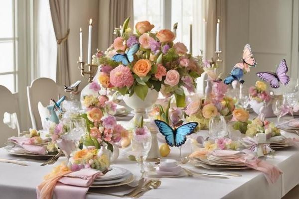 Spring theme table decor