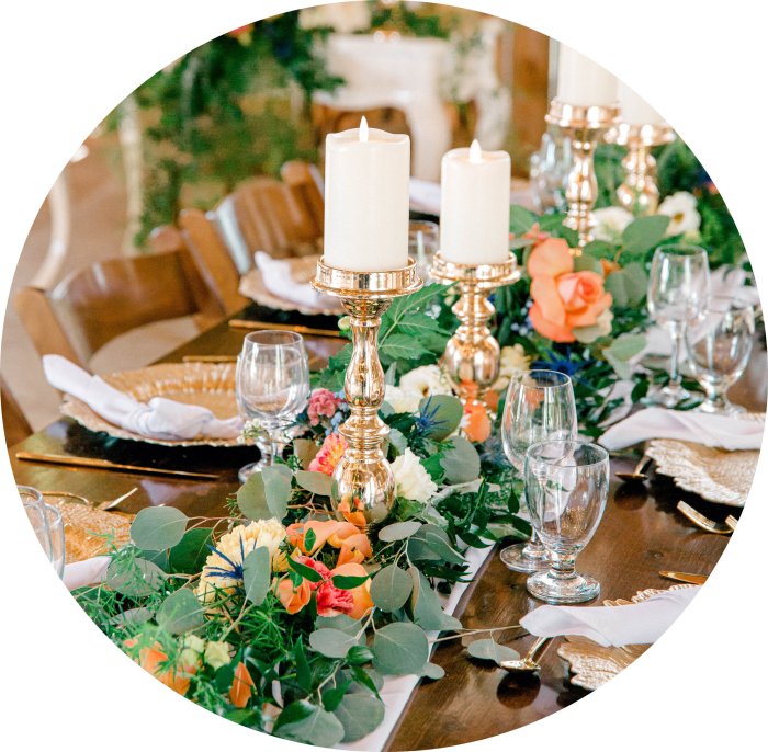 Wedding table decor rentals