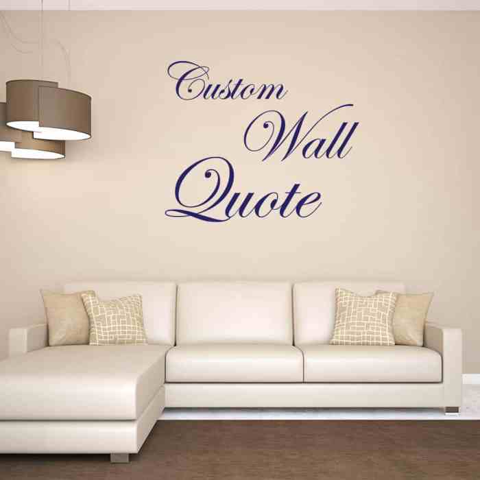 Sticker quotes wall decor